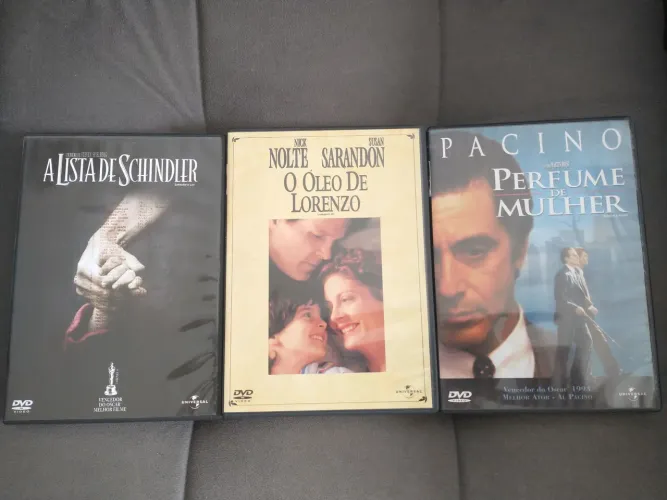 Vendo perfume de mulher, óleo de Lorenzo e a lista de Schindler 