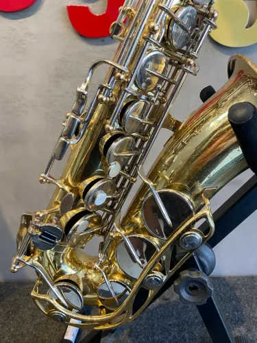 Sax alto yamaha 21 purple logo japan tudo original pra quem buscar excelência