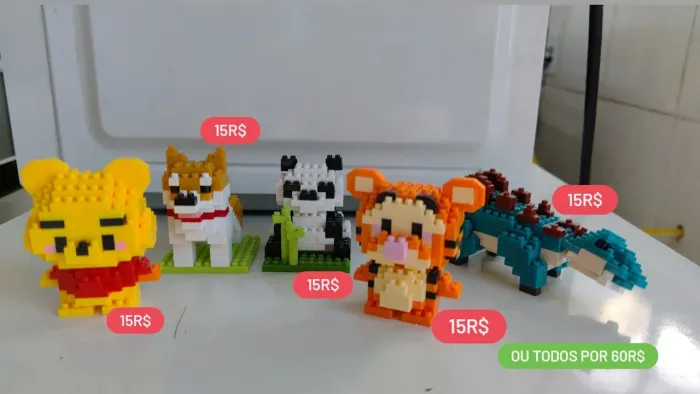 Mini blocos de montar