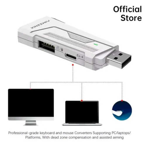AIMZENIX AX200 PC Gaming K&M Conversor