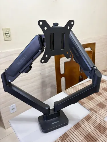 Suporte Articulado Com Pistao a Gas Para 2 Monitores Zinnia Nimbo 210, 13 Pol. a 32 Pol