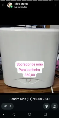 Soprador de mão para Banheiro