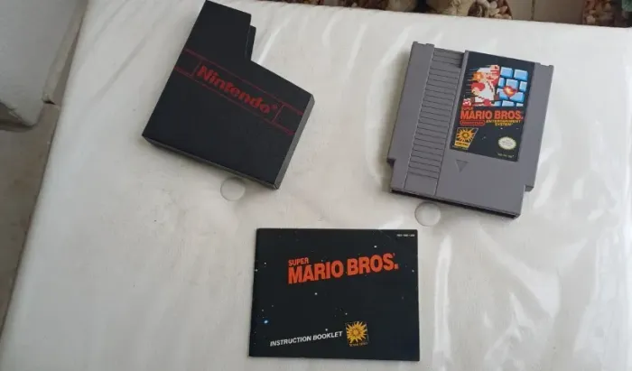 Super Mario Bros 1 Nes, Nintendinho C/ Manual E Dust Cover