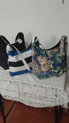 Bolsa de ateliê de costura