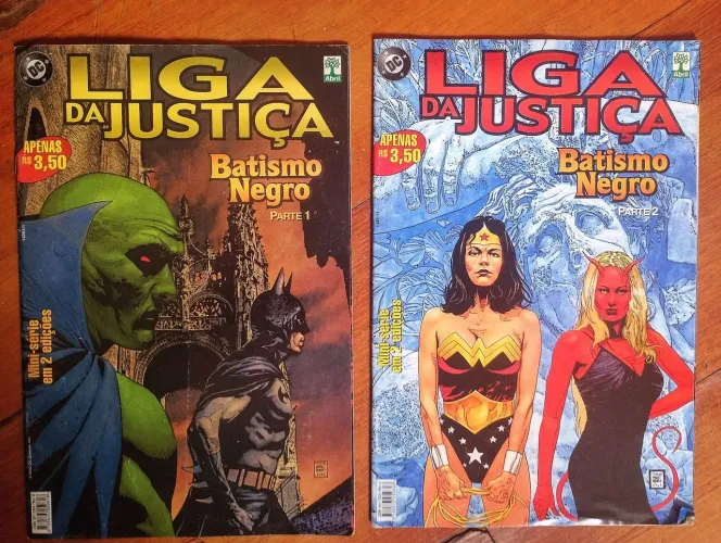 HQ Loja da Justiça - Batismo Negro Minissérie 2 Volumes (2002)