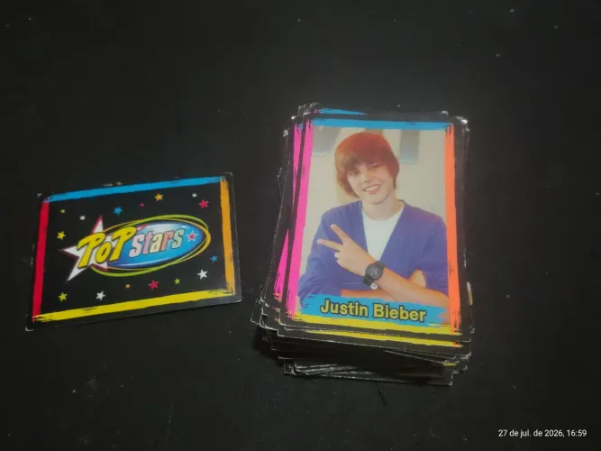 99 cards de Banca - Coleção Popstars (artistas nacionais e internacionais)