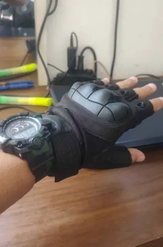 Luva meio dedo para motoqueiro motoboy