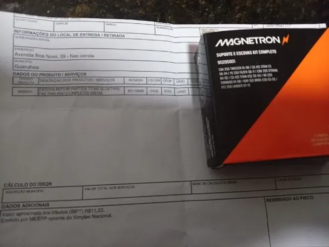 escova motor partida Titan 00-04/twis/faz 250/land (completo com nota )
