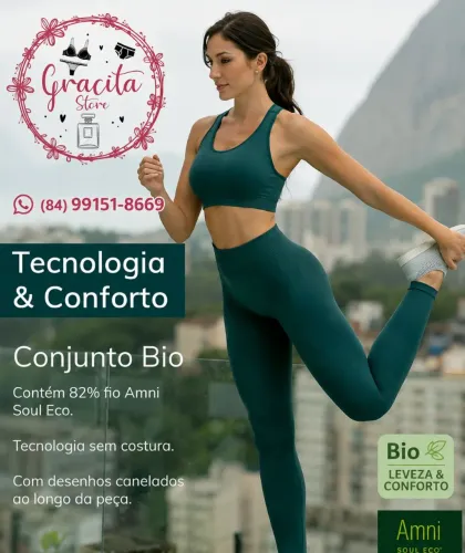 Conjunto Fitness  Bio Degradável Ultraleve 