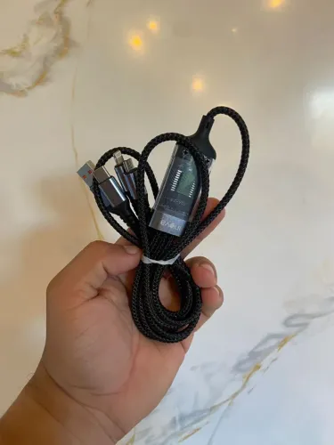 Cabo USB 100W Turbo 3 em 1