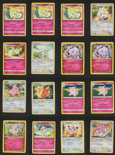 Cartas Togepi, Togetic, Clefable, Blissey e mais - Pokemon TCG