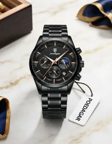 Relógio Masculino Premium Nautilus em Aço Inoxidável