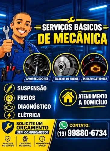 Serviços de Mecânica à domicílio.