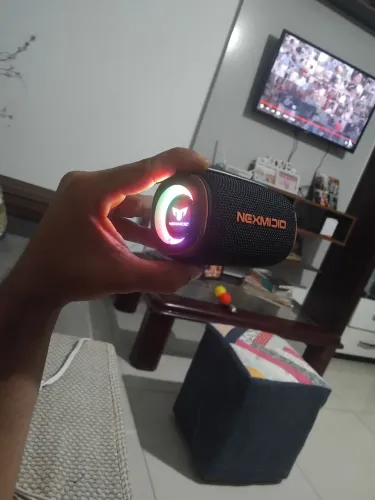 Caixa De Som Bluetooth Portátil Estéreo Md-b02 Nexmidio Preto 110220 V