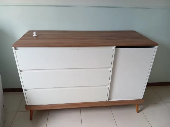 Berço/cama e comoda para crianças- Divicar Canção de Ninar