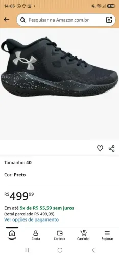 Under Armour Tênis de Basquete