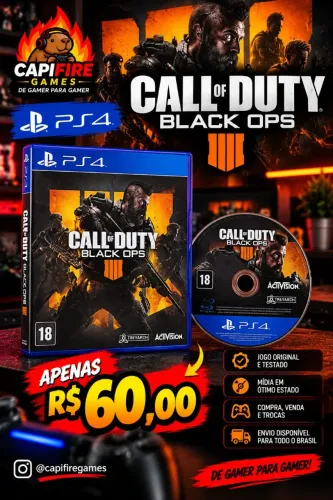 Call of Duty Black Ops 4 PS4 Original | R$60