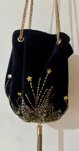 Bolsa Zara Veludo de mão