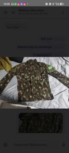 Farda+ Gorro+ Boina (Sem distintivo)