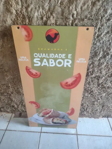 Placa de vidro temperado 118x60cm