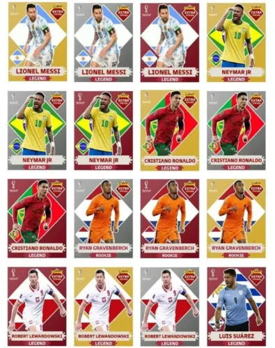Arquivo Pdf Copa 2022 Figurinhas Legend E Rookie Com Fundo