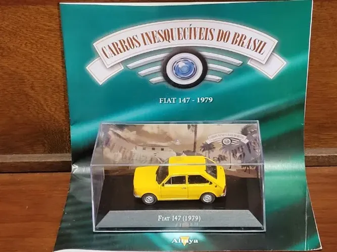 Fiat 147 1979 - Coleção Carros Inesquecíveis Do Brasil - Carrinho Miniatura 1/43