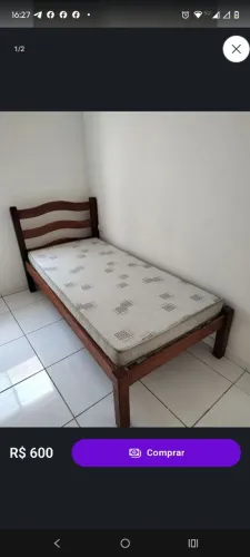 Duas Cama Solteirão Madeira Maciça