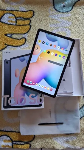 Tablet Tab S6 Lite Samsung pega Chip 4G 10.4 polegadas 128Gbs com Caneta S Pen e Caixa