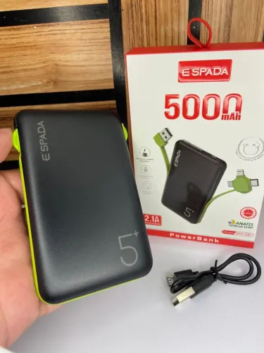 Carregador Portátil Power Bank Tipo-C & Lighting & Micro V8 - BTE-03E E?spada