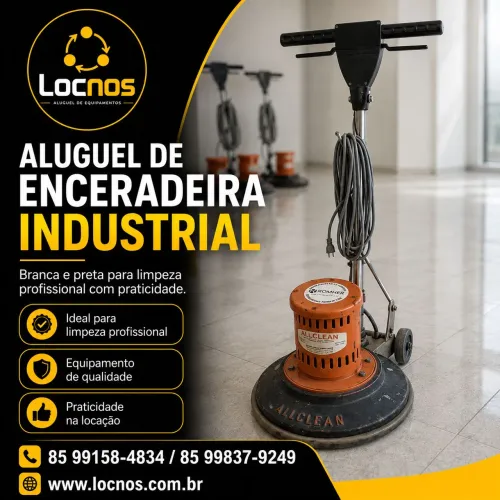Aluguel de enceradeira industrial polidora de piso lixadeira e politriz