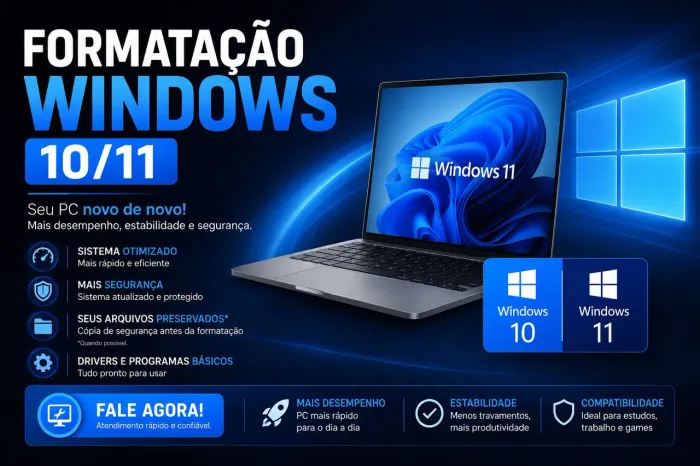 Formatação windows 10/11 