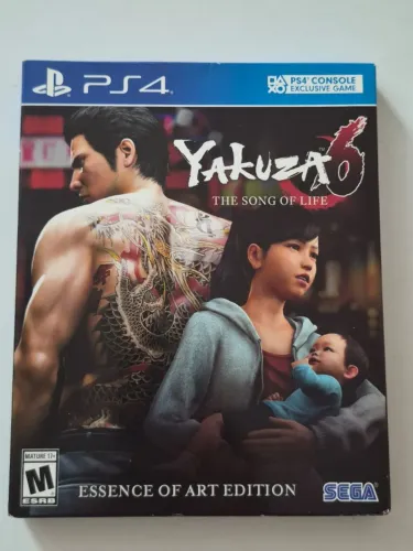 Jogo Yakuza 6 PS4 The Song Of Life Essence Of Art Edition Impecável Usado