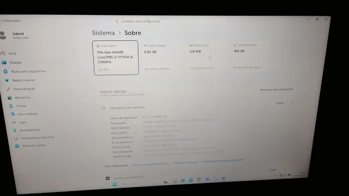 Notebook ASUS X1500EA i3 11ª Geração | 8GB RAM | SSD NVMe 512GB