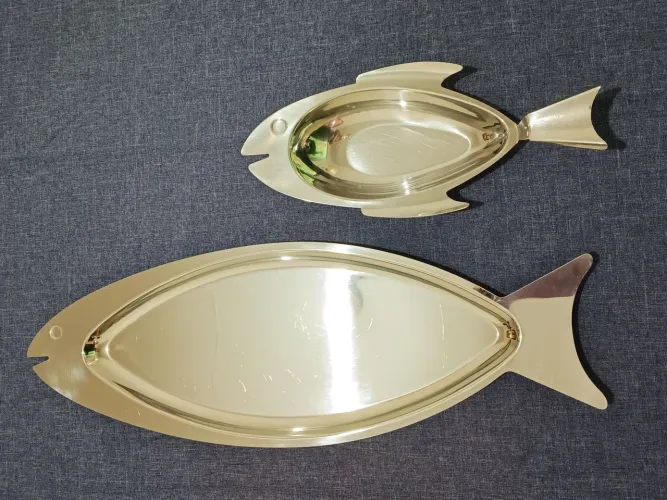 Conjunto baixela inox peixes
