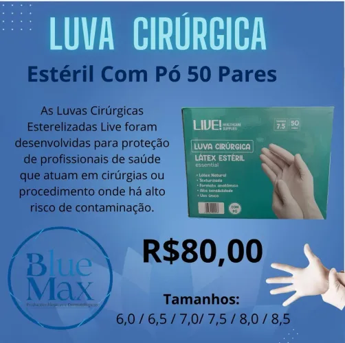 Luva cirúrgica 