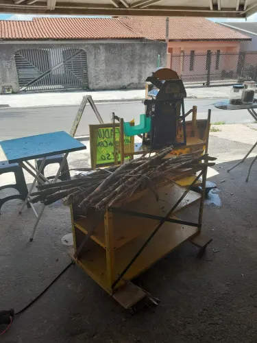 Máquina engenho caldo de cana moenda