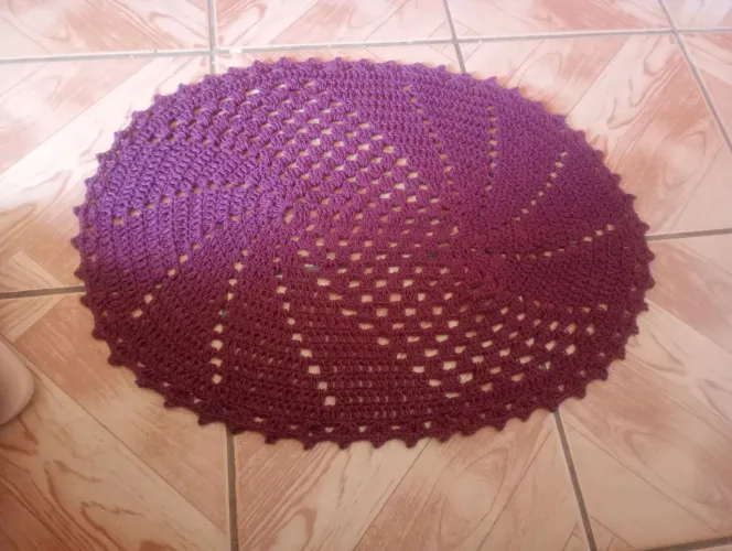 Tapete de crochê
