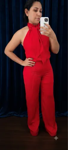 Macacão vermelho Tamanho G