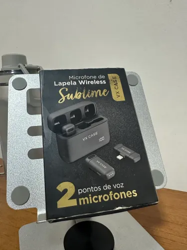 Microfone VX Case Com 2 Microfones Excelente