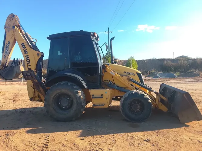 Vende-se retro escavadeira new holland