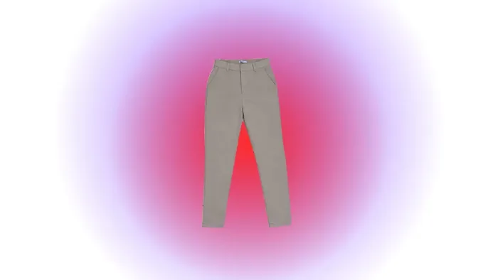 Calça alfaiataria creme hering tam.40