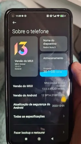 Celular xaomi redimi note 9