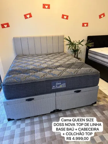 Cama Queen Size baú DOSS NOVO TOP DE LINHA - ENTREGO