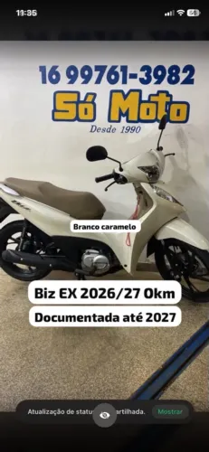 Biz Ex 2026/27 Okm caramelo
