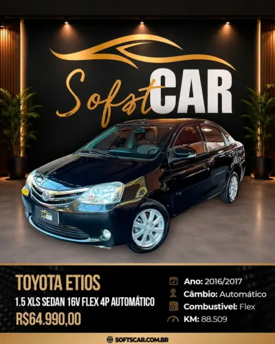 Toyota Etios XLS Sedan 1.5 Flex 16V 4P Aut. 2017