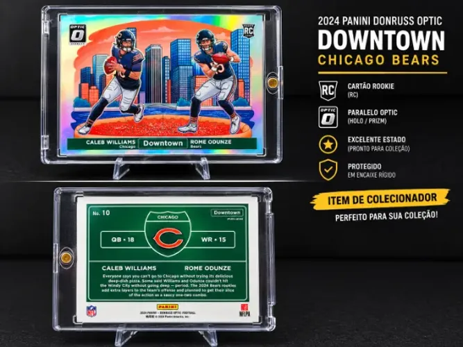 ? Carta NFL Downtown Caleb Williams & Rome Odunze Rookie Optic 2024