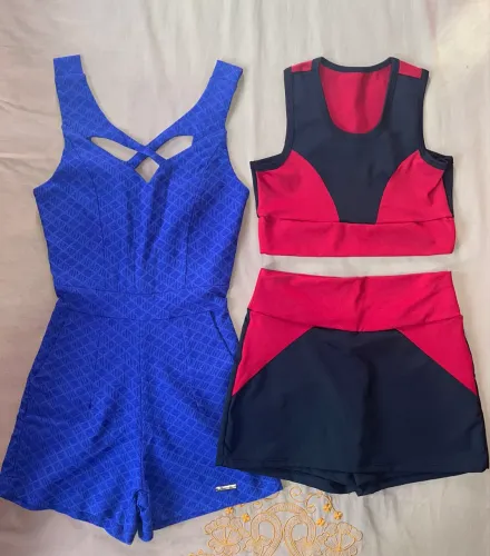 Desapegos P e sapatilha n35 $65 tudo