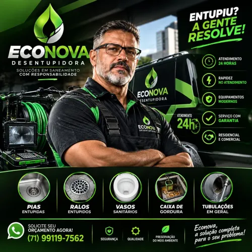 Desentupimento de esgoto
