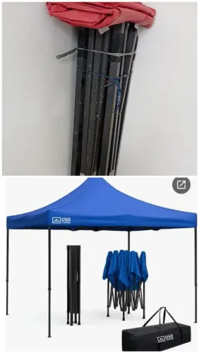 Tenda sanfonada desmontável 