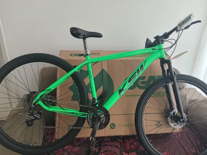 Bike aro 29 KSW NOVAA 0km nunca foi usada, alumínio, peças SHIMANO